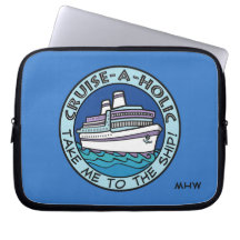 Cruise-A-Holic aangepaste monogram laptophoezen