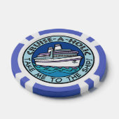 Cruise-A-Holic aangepaste tekst poker chips (Enkel)