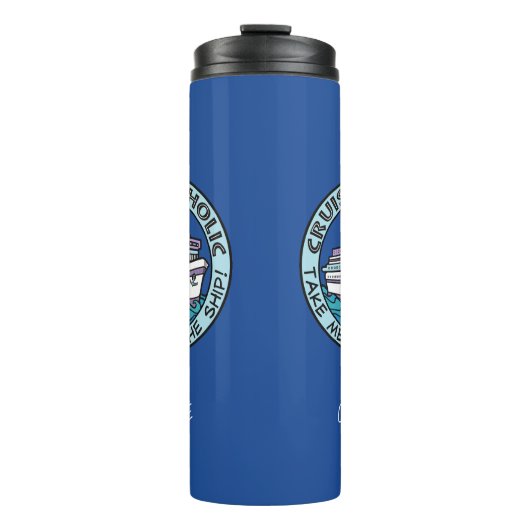 Cruise-A-Holic aangepaste tumbler Thermosbeker (Voorkant)