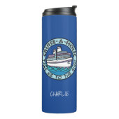 Cruise-A-Holic aangepaste tumbler Thermosbeker (Gedraaid links)