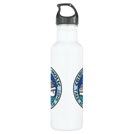 Cruise-A-Holic aangepaste waterflessen Waterfles (Achterkant)