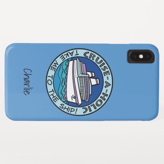 Cruise-A-Holic de telefoongevallen van de douanena Case-Mate iPhone Case (Achterkant (horizontaal))