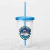 Cruise-A-Holic douanenaam Acryl Drinkbeker (Voorkant)