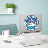 Cruise-A-Holic Sticker (Laptop op bureau)