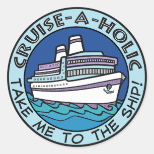 Cruise-A-Holic-stickers Ronde Sticker