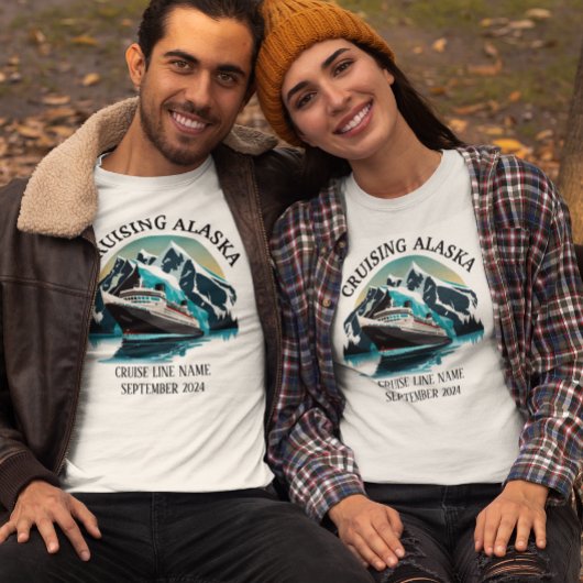 Cruise Alaska Scheepsembarkatie Aangepaste Groep T-shirt