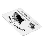 Cruise Alaska-schip en eland Magneet (Rechterzijde)