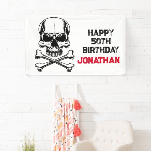 Cruise als een sull party als een piratencruise spandoek (Insitu)