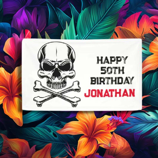 Cruise als een sull party als een piratencruise spandoek