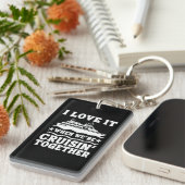 Cruise Art Paar Cruiseschip Vakantie Liefhebbers Sleutelhanger (Voorkant Rechts)