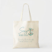 Cruise Bachelorette-feest - Aangepaste 'Seas the D Tote Bag (Voorkant)