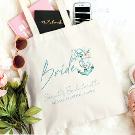 Cruise Bachelorette Party Custom Bride Tote Bag