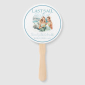 Cruise Bachelorette Party gepersonaliseerde foto Handwaaier (Voorkant)