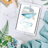 Cruise Bachelorette Party Waterverf Kaart