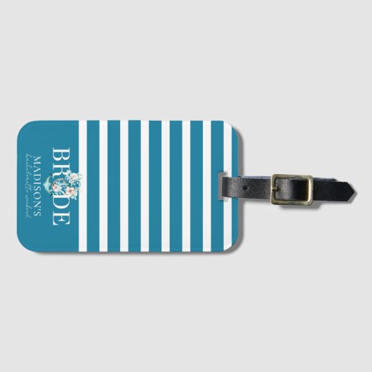 Cruise Bachelorette Weekendbruid Bagagelabel (Voorkant (horizontaal))