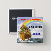 Cruise badge vierkante button 5,1 cm (Voorkant /achterkant)