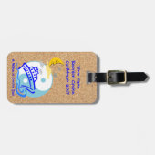 Cruise Bagagelabel met lederen band (Voorkant horizontaal)