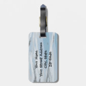 Cruise Bagagelabel met lederen band (Achterkant verticaal)