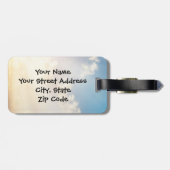 Cruise Bagagelabel met lederen band - Zeeen de dag (Achterkant horizontaal)