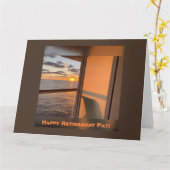 Cruise Balkon bij zonsondergang Kaart (Gele Bloem)