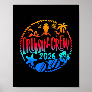 Cruise Bemanning 2026 Familie Vrienden Vakantie Ma Poster