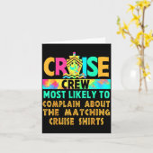 Cruise Bemanning Heeft de Grootste Kans om te Klag Kaart (Gele Bloem)