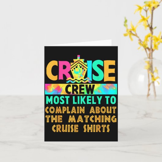 Cruise Bemanning Heeft de Grootste Kans om te Klag Kaart (Gele Bloem)