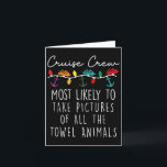 Cruise Bemanning Waarschijnlijk Om Foto's Te Nemen Kaart<br><div class="desc">Cruise Bemanning Waarschijnlijk Om Foto's Te Maken Van Alle Handdoeken</div>