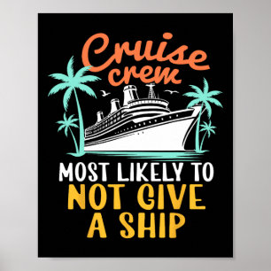 Cruise Bemanning Zal Waarschijnlijk Geen Schip Fam Poster