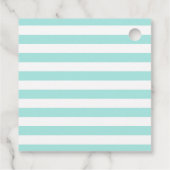 Cruise Birthday - Blauwgroen op maat en goud Bedankjes Labels (Achterkant)