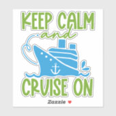 Cruise Blijf Kalm Sticker (Vel)