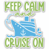 Cruise Blijf Kalm Sticker (Voorkant)