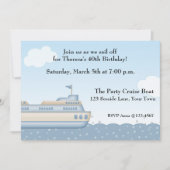 Cruise Boat, Nautical Threaditation Kaart (Voorkant)