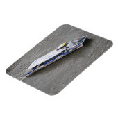Cruise Boat op de Thames 3"x4" Magnet Magneet (Linkerzijde)