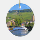 Cruise-boot, Rudesheim, Duitsland Keramisch Ornament (Links)