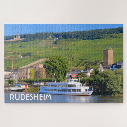 Cruise-boot, Rudesheim, Duitsland Legpuzzel (Horizontaal)