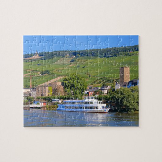 Cruise-boot, Rudesheim, Duitsland Legpuzzel (Horizontaal)