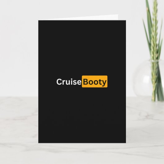 Cruise Booty - Y Cruising Bon Voyage Gifts  Kaart (Voorkant)