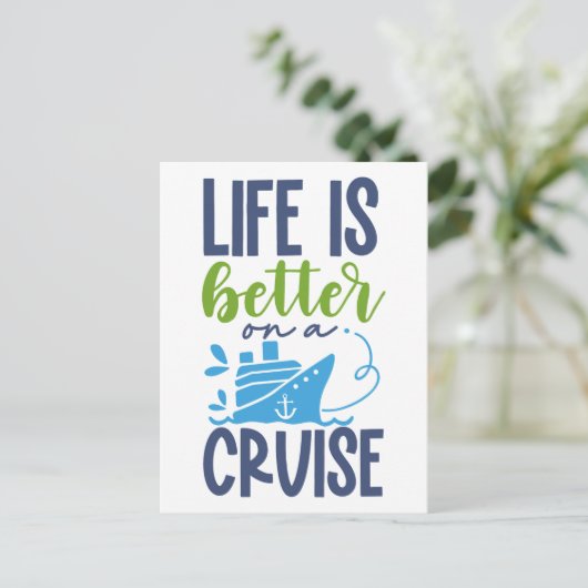 cruise briefkaart (Staand voorkant)