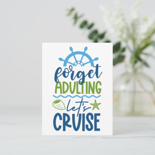 cruise briefkaart (Staand voorkant)