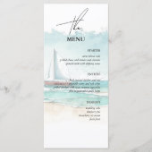 Cruise bruiloft eten en drinken 2 in 1 menu (Voorkant)