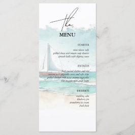 Cruise bruiloft eten en drinken 2 in 1 menu