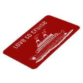 Cruise Cabine Stateroom Deurmarker Love To Cruise Magneet (Linkerzijde)