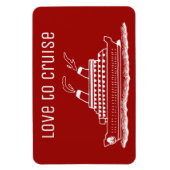 Cruise Cabine Stateroom Deurmarker Love To Cruise Magneet (Verticaal)