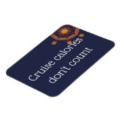 Cruise calorieën stateroom grappige cruise deur magneet (Linkerzijde)