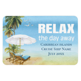 Cruise Caribbean Cabin Stateroom Deurmarker Magneet