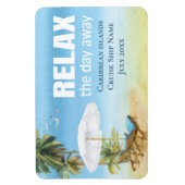 Cruise Caribbean Cabin Stateroom Deurmarker Magneet (Verticaal)