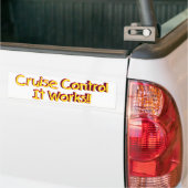 Cruise Control it Works Bumpersticker (Op Truck)