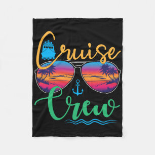 Cruise Crew 2025 Familie Vakantie Strand Matching Fleece Deken