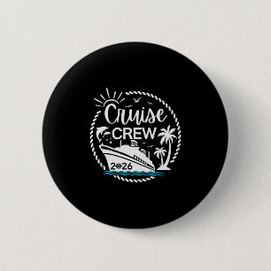 Cruise Crew 2026 Familie- en Vriendenreizen Groep Ronde Button 5,7 Cm